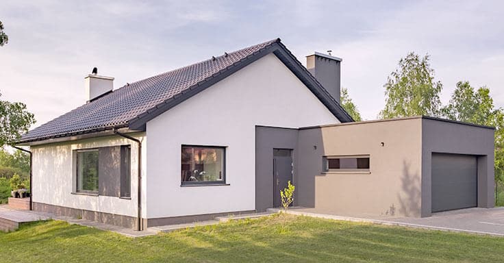 Haus mit Garten und Garage